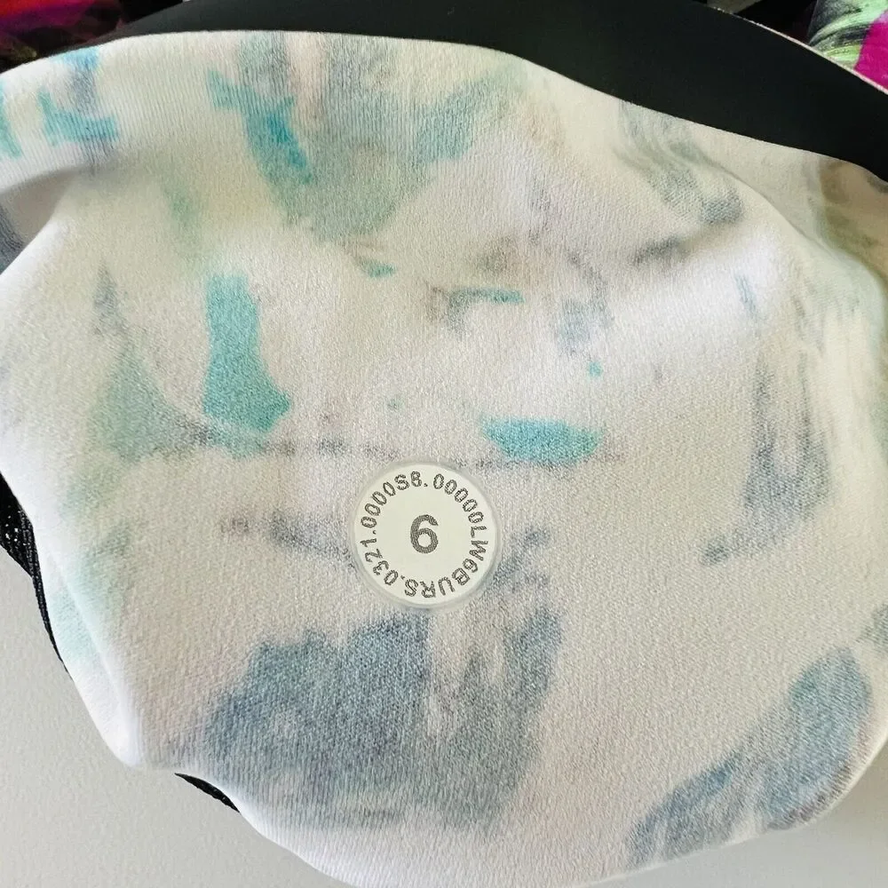 LULULEMON ATHLETICA Hyper Flow Pink Multi Base Pace HR Crop 17
